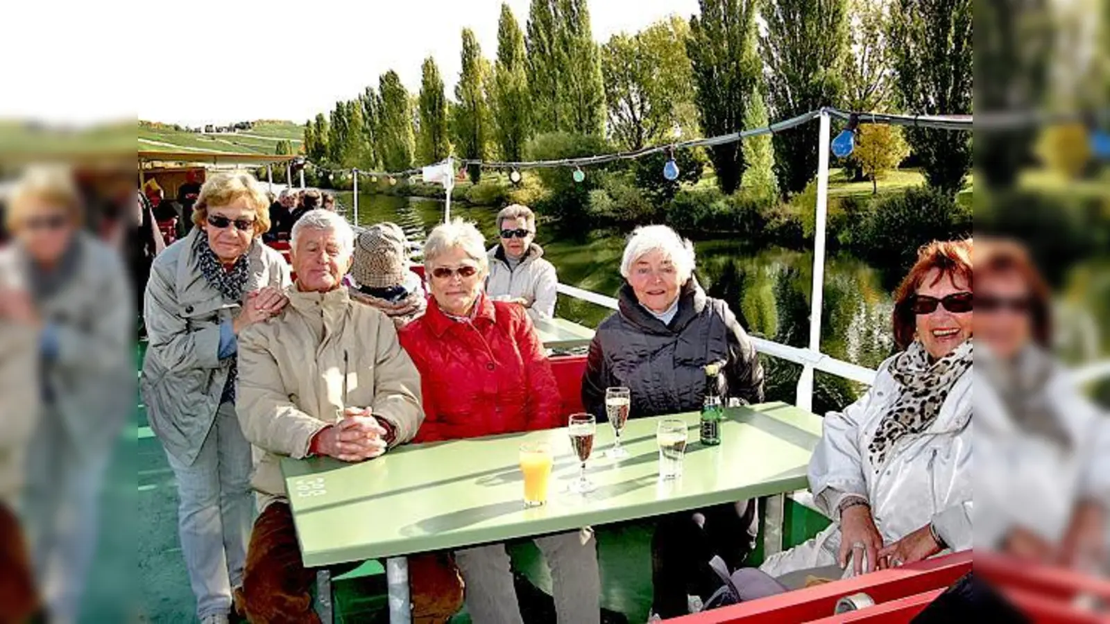 Die Reisegruppe besuchte in Würzburg mit dem Schiff das Schloss Veitshöchheim.	 (Foto: privat)