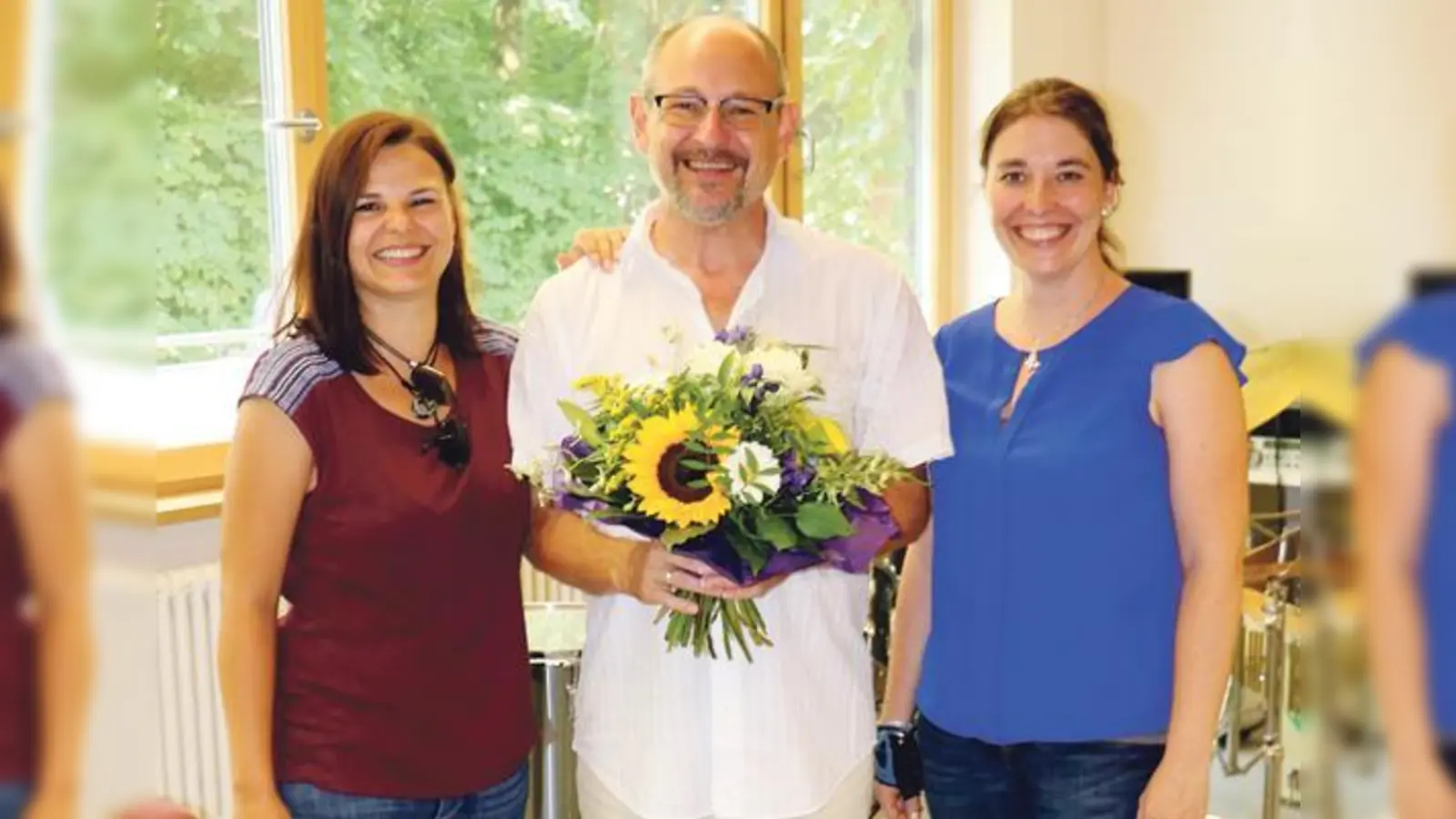 Katrin Herold (li.) und Judith Brucker setzen die Arbeit von Robert Ackermann als SMV-Koordinatoren fort.	 (Foto: VA)