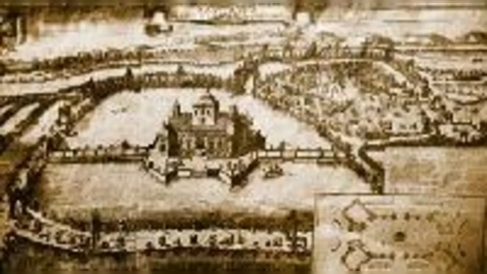 So wie auf diesem Kupferstich von Michael Wening soll es ausgeschaut haben, das Wasserschloss »Favorita« von  (Haimhausen.Foto: sh)