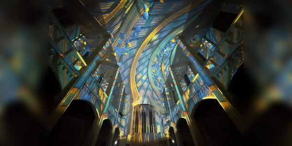 Die neue Lichtshow Infinity wird in St. Markus ab dem 11. Januar gezeigt. (Foto: Jean-Christophe Dupasquier)