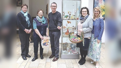 Die Damen der Frauenunion bei ihrem jährlichen Osterbesuch im ASZ Eching.	 (Foto: privat)
