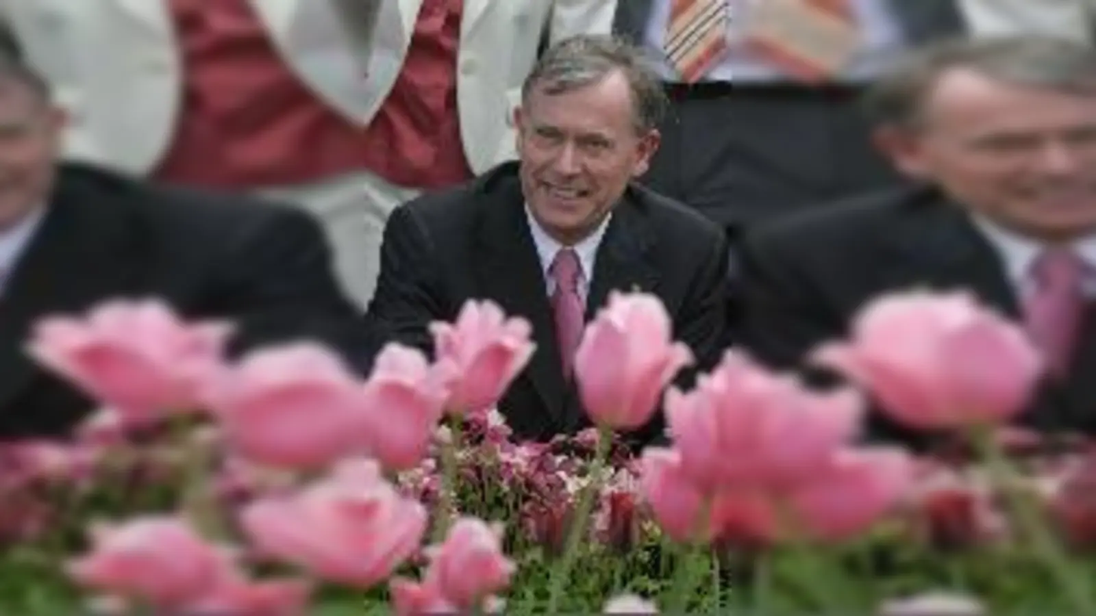 Blumenfreund Horst Köhler auf der BUGA.	 (Foto: Se-bastian Widmann /BUGA 05)