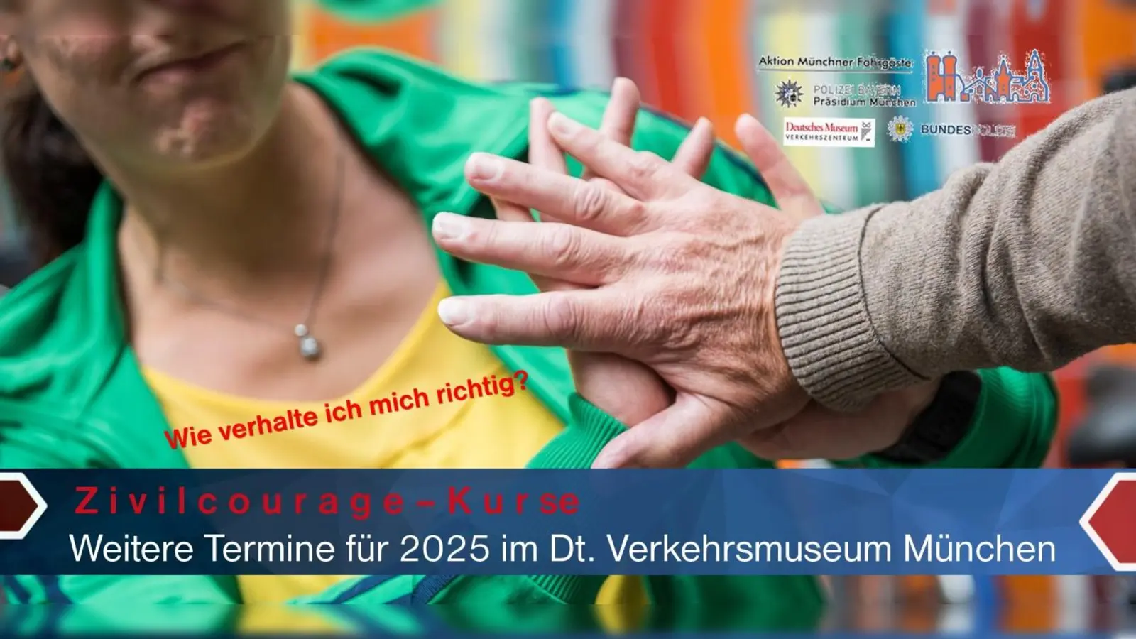 Wie man sich richtig in kniffligen Situationen verhält, lernt man beim Verhaltenstraining. (Foto: Bundespolizei)