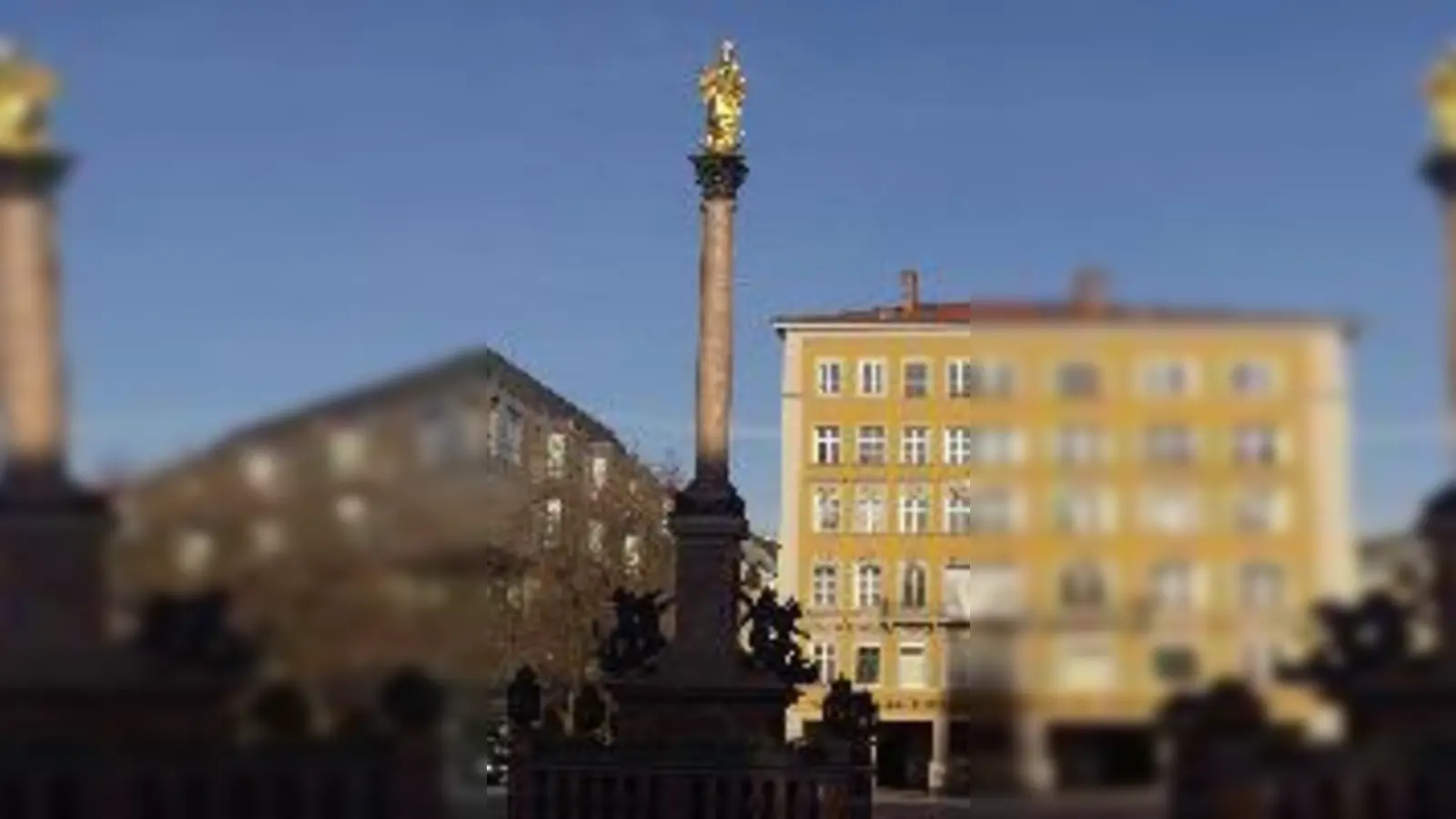 Treffpunkt für die Führung am 9. November: die Mariensäule, die am 7. November 1638 aufgestellt worden war. 	 (Foto: VA)