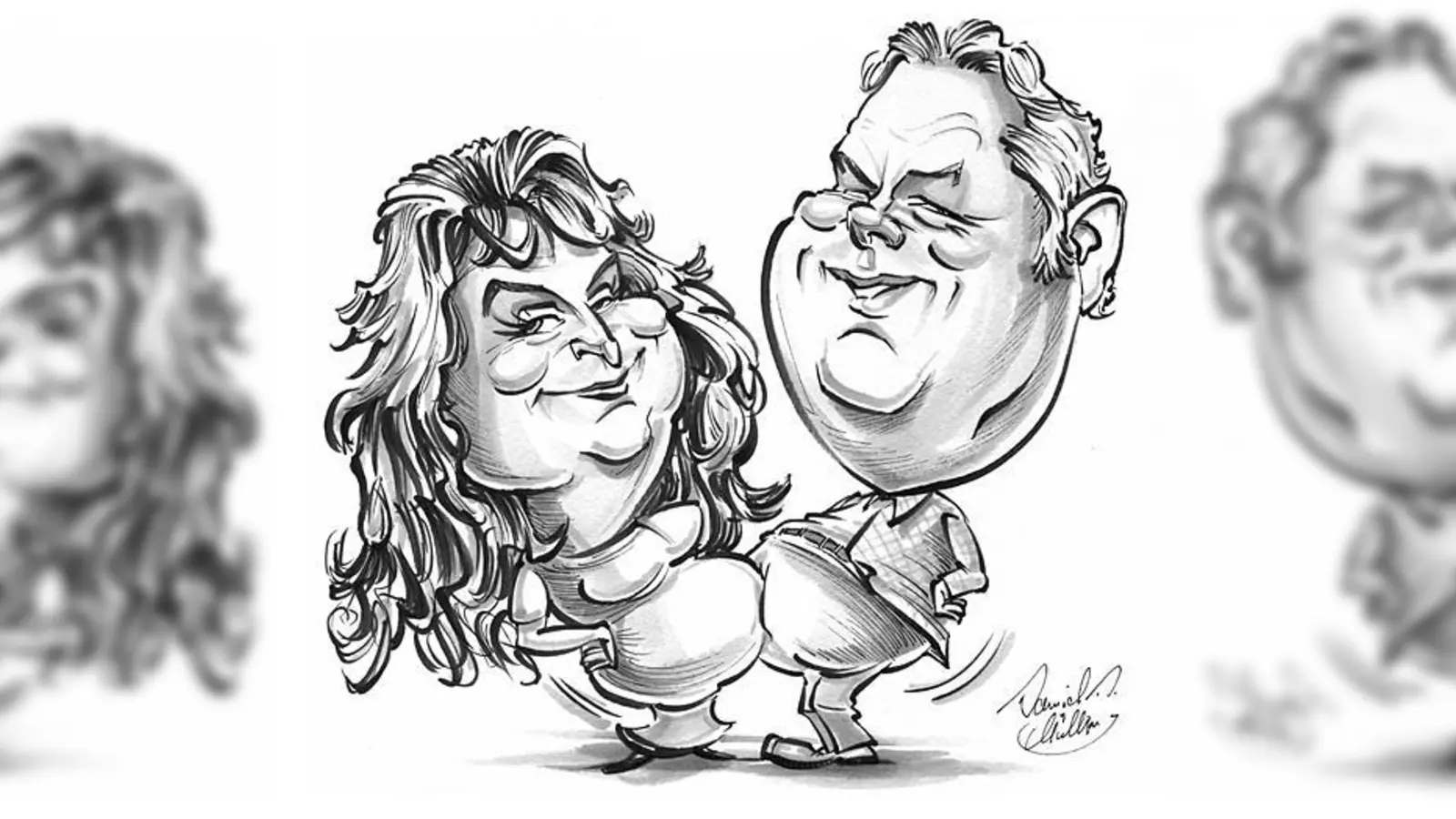 Lizzy Aumeier und Ottfried Fischer kollidieren beim »Elefantentreffen«.  (Foto: David Müller)