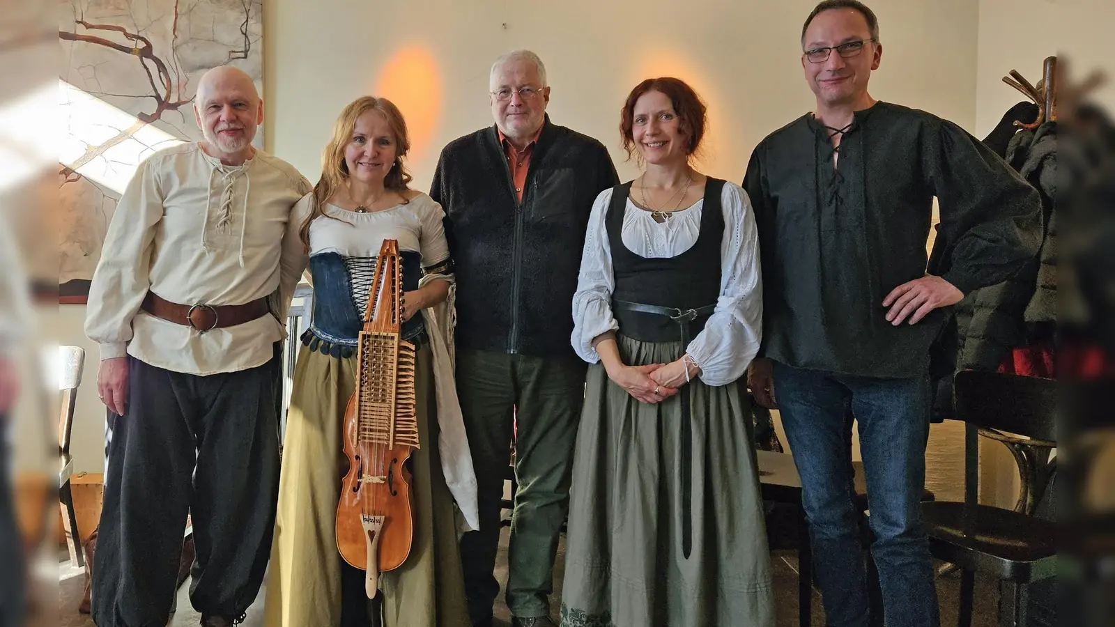Die Gruppe „Cupido“ spielt ein Konzert mit Liedern und Tänzen aus Mittelalter und Renaissance. (Foto: Cupido)