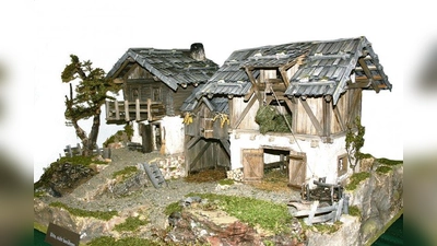 Wunderschön anzusehen ist eine solche selbstgebaute Weihnachtskrippe. Im Krippenbaukurs in Hebertshausen kann man lernen, wie man selbst so eine Krippe baut. (Foto: pi)