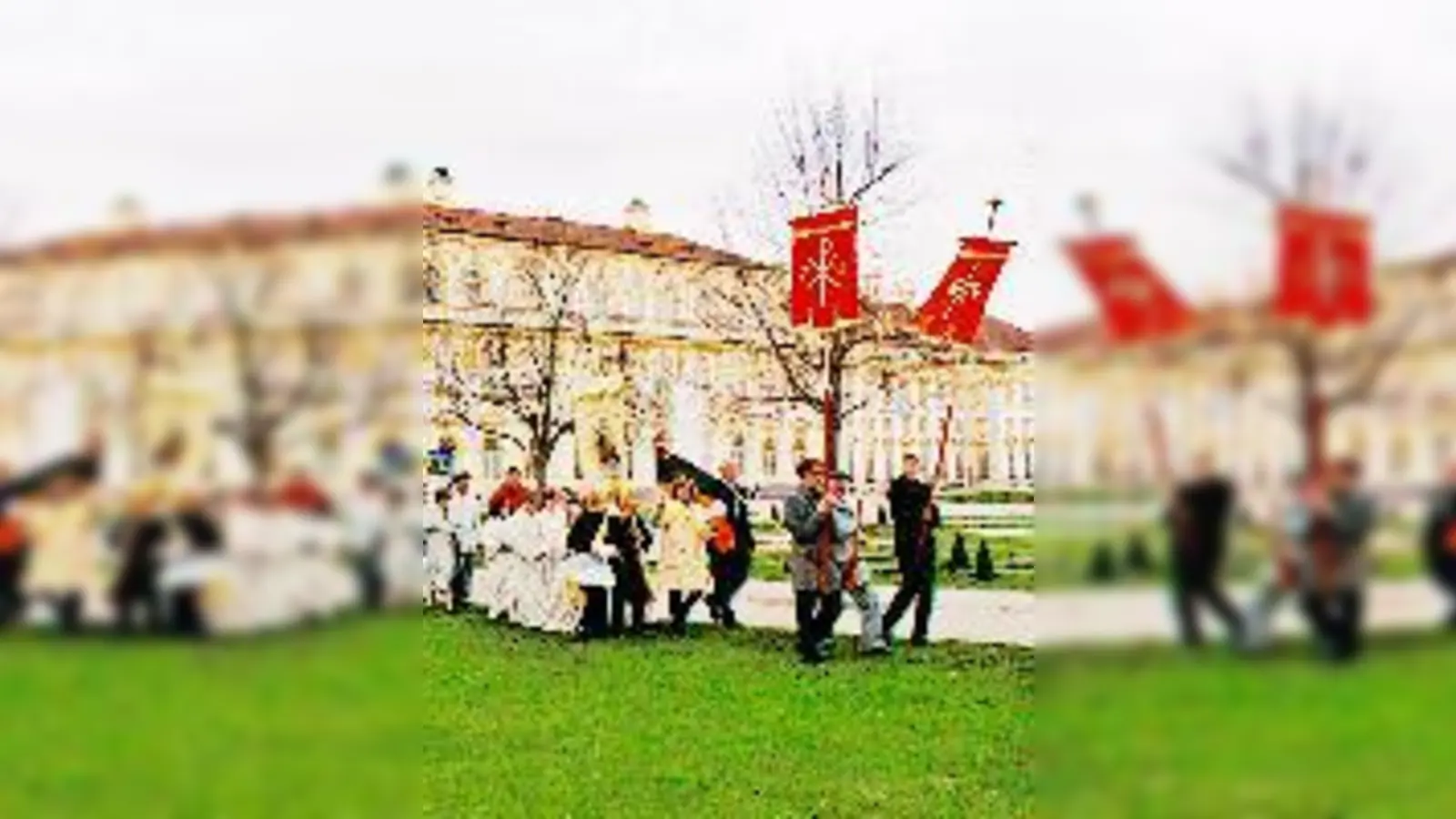 Der Weg der Wallfahrer führte am Schloss Schleißheim vorbei.	 (Foto: Privat)