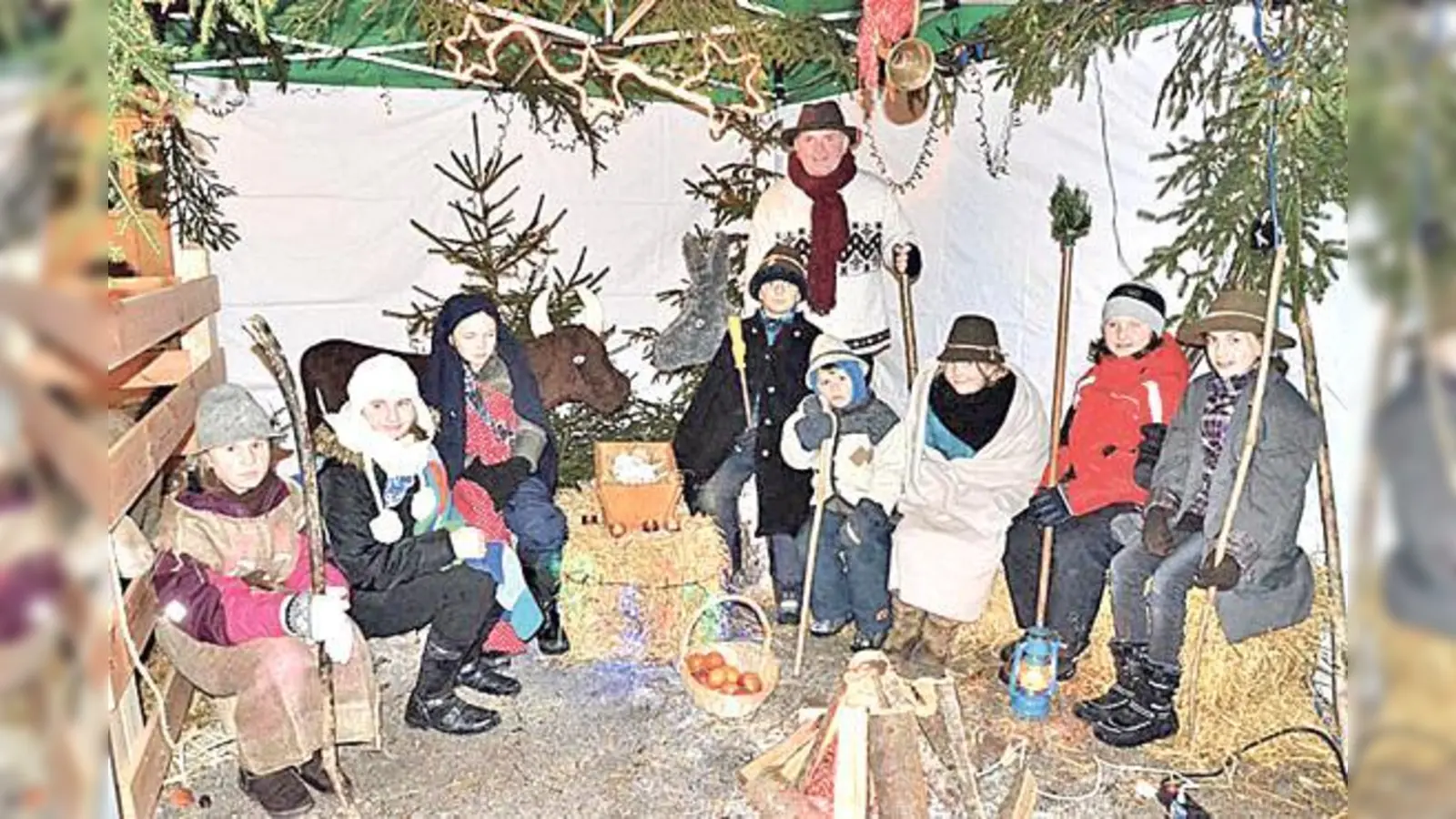 Auch heuer soll es wieder eine lebende Krippe auf dem Haarer Christkindlmarkt geben.	 (Foto: privat)
