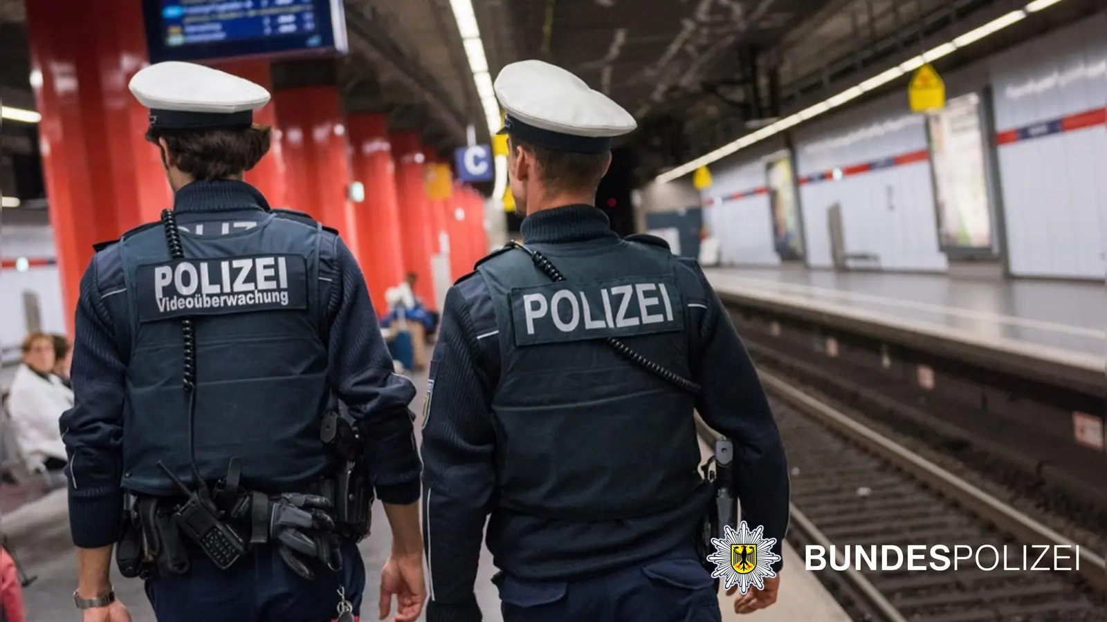An den Münchner S-Bahnstationen ist die Bundespolizei im Einsatz. (Foto: Bundespolizei)