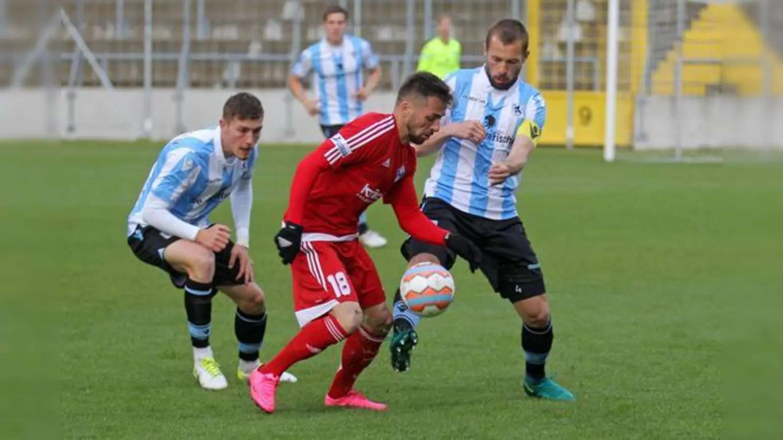 Aktivposten im Spiel der jungen Löwen: Doppeltorschütze Felix Weber.  (Foto: Anne Wild)