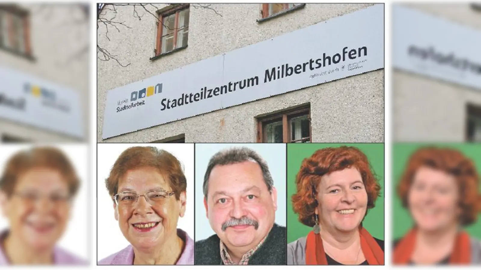 Der Bezirksausschuss stimmte im Grundsatz zu (v. l.): Antonie Thomsen (SPD), Erich Tomsche (CSU) und Jutta Koller (Grüne). 	 (Fotos: ws/Archiv)
