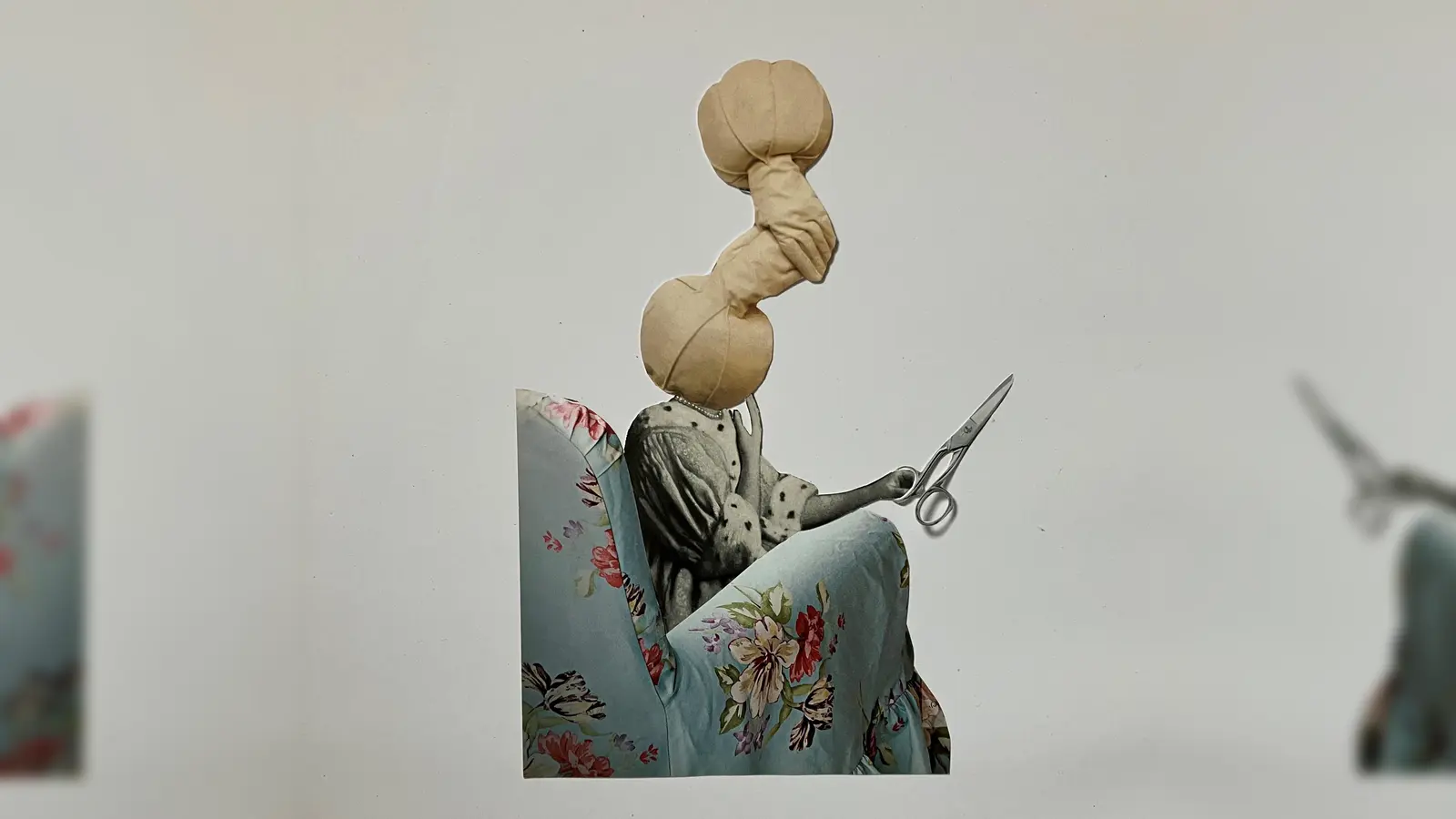 Die „Frauen mit den Scherenhänden” stellen ihre Collagen in der Galerie Moosach aus. (Foto: Ines Eschmann)