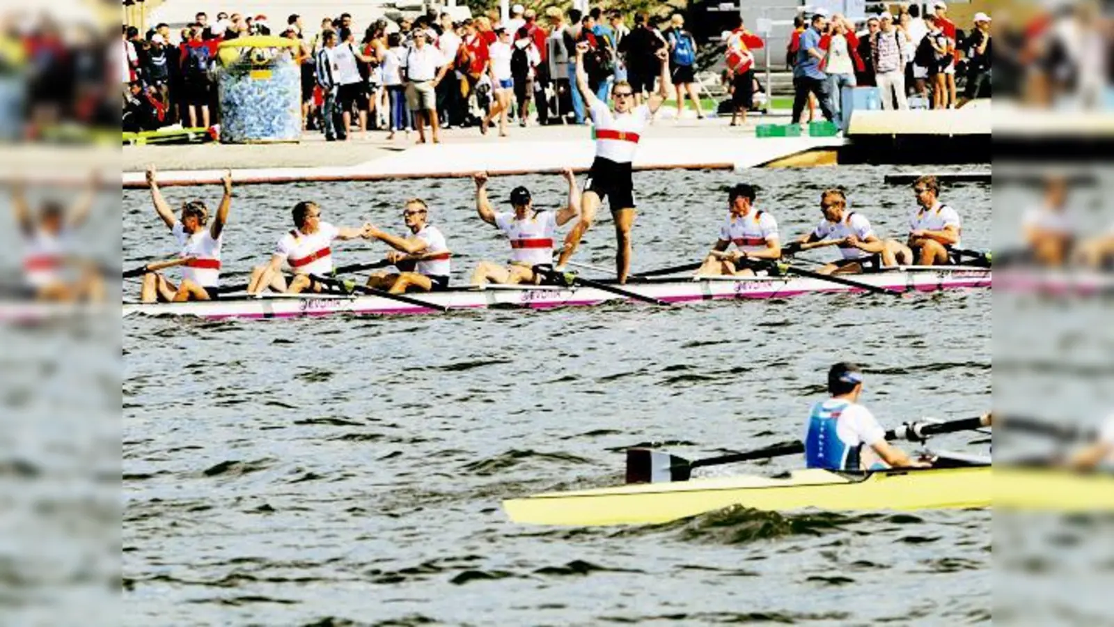 Der Deutschland-Achter, amtierender Weltmeister 2009. Der diesjährige Ruder-Weltcup startet in der kommenden Woche in Oberschleißheim.	 (Foto: VA)