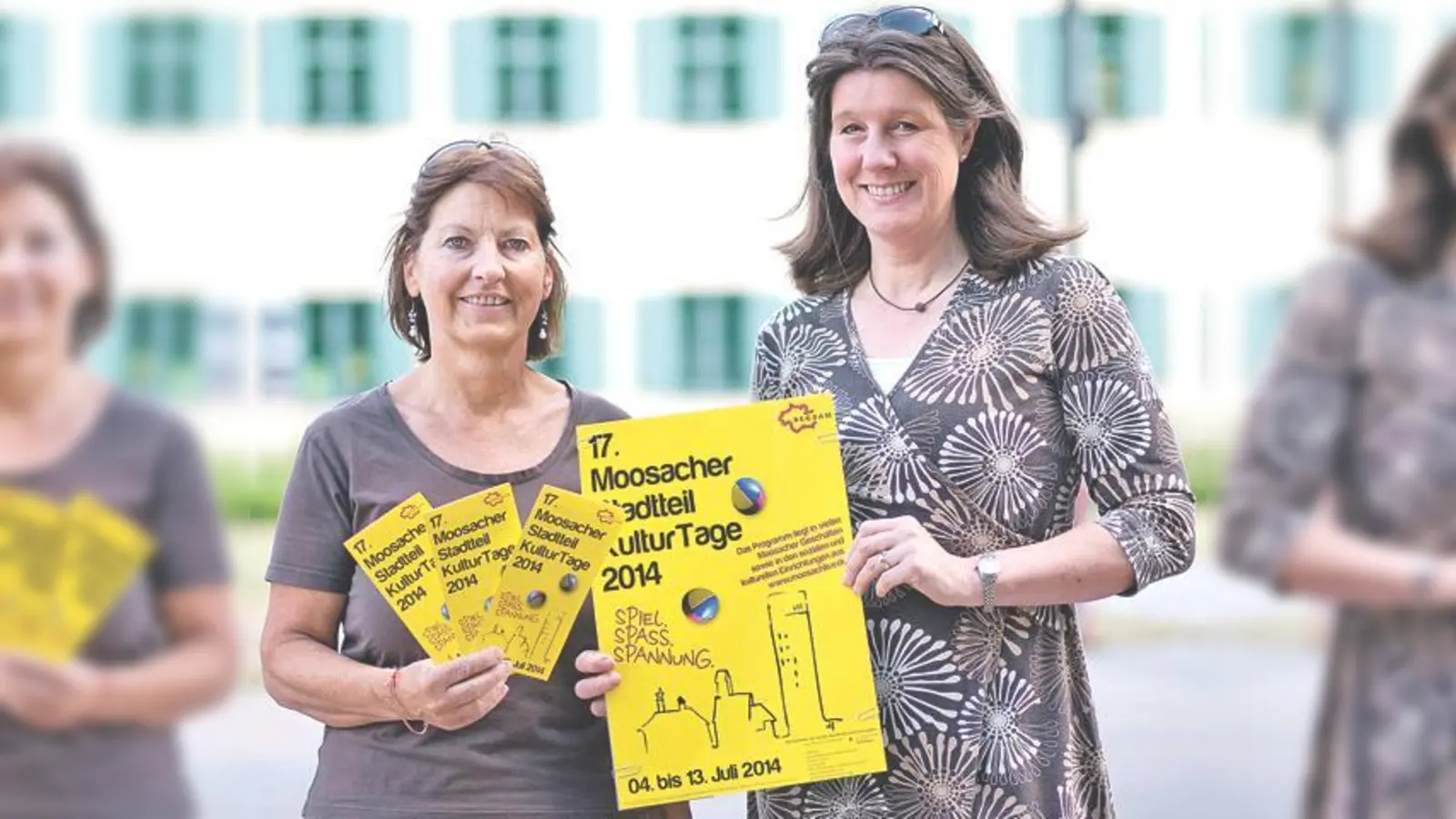Die Projektleitung der Moosacher Kulturtage lag bei Elke Riesenkönig (r.) in Zusammenarbeit mit Gerti Schmid.	 (Foto: Benjamin Hilbig)