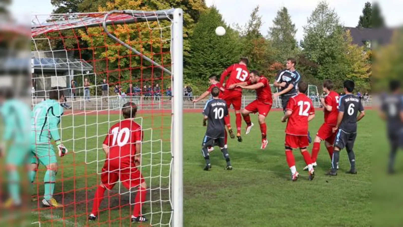 Kämpferische Partie zwischen Milben und Löwen.  (Foto: AS)