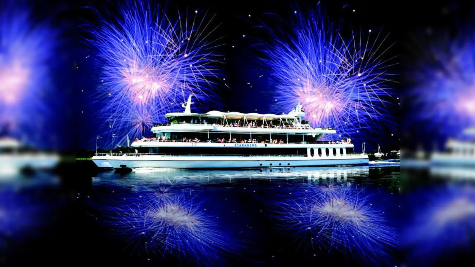 Krönender Abschluss eines besonderen Abends auf dem Luxusschiff MS Starnberg: ein Barock-Feuerwerk (Foto: pi)