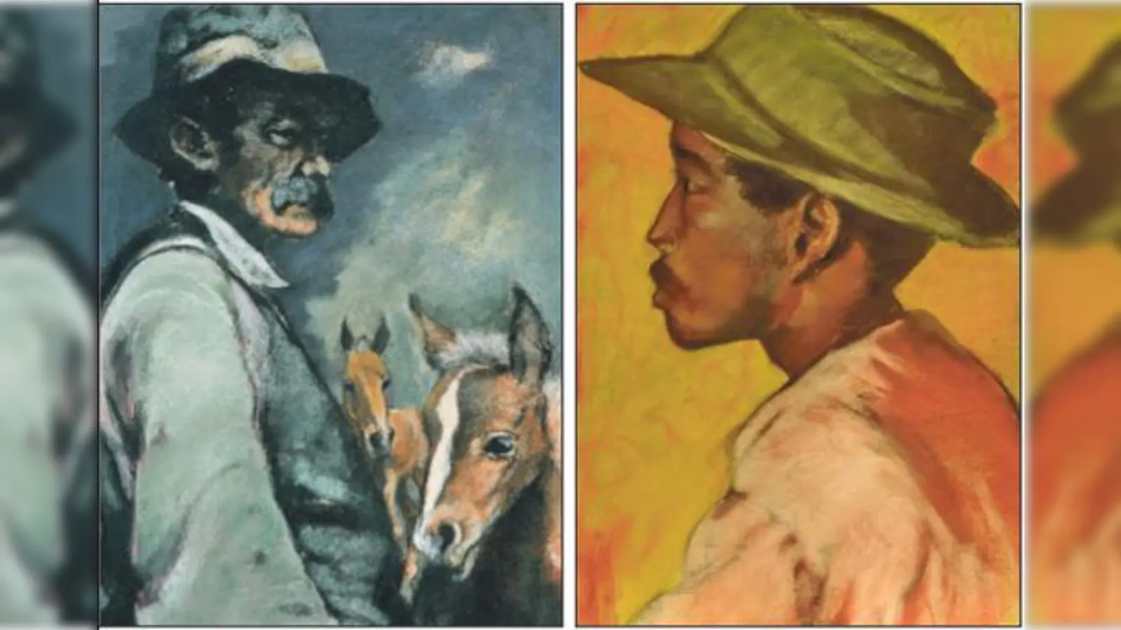 Das Kallmann-Museum Ismaning zeigt  Kallmann. Für die neue Ausstellung haben Mitarbeiter ihre persönlichen Lieblingsbilder des Gründers ausgewählt. Links der »Pferdeführer«, rechts der »Venezolaner«.  (Foto: Kallmann-Museum Ismaning)