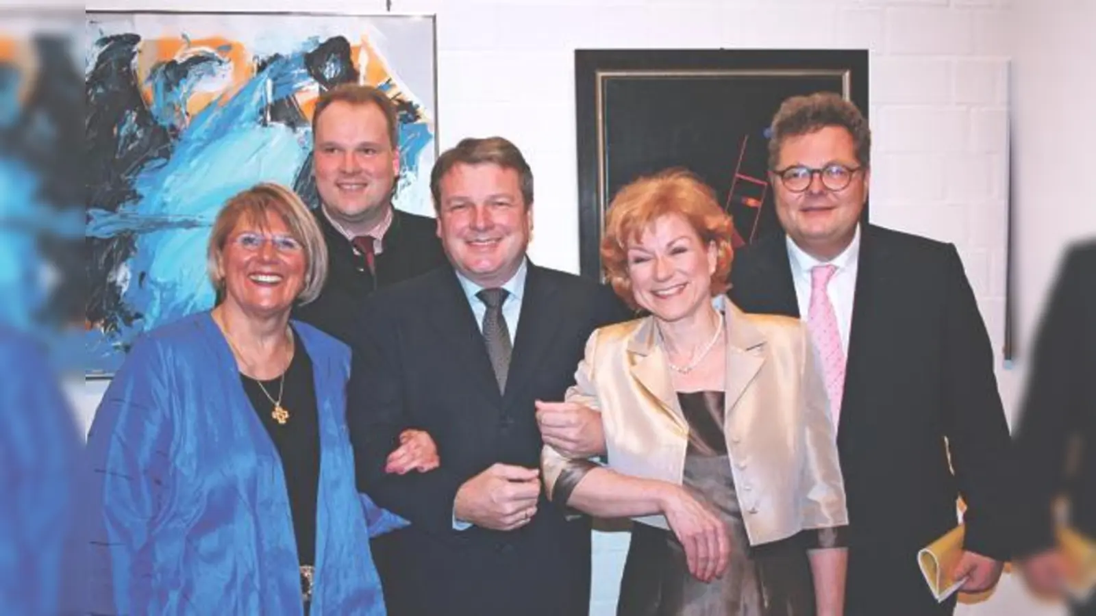 Beim Neujahrsempfang der CSU Garching: Erste Bürgermeisterin Hannelore Gabor, Vize-Landrat Christoph Göbel, MdL Ernst Weidenbusch, CSU-Ortsvorsitzende Kerstin Tschuck und MdL Alex Dorow (von links).	 (Foto: ws)