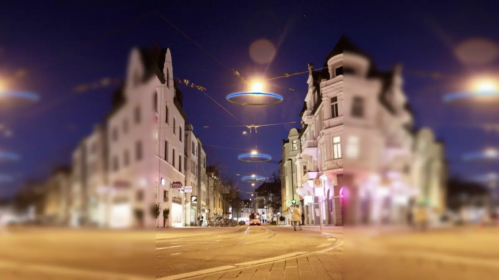 &amp;quot;Für Pasing entwickelt&amp;quot;: Lichtringe über der Straße sollen das Pasinger Zentrum in ein stimmungsvolles Licht tauchen. Der Bezirksausschuss war begeistert. (Foto: Grafik: 3lpi)