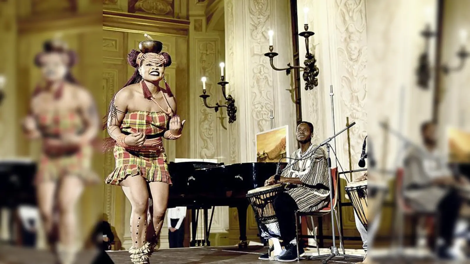 Esther Enahoro-Völk aus Nigeria verarbeitet durch den Tanz ihre Erfahrungen als Geflüchtete.	 (Foto: VA)