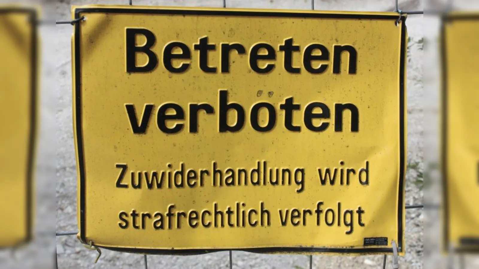 Betreten verboten - bereden wollen die Sendlinger die Baupläne aber schon. (Foto: job)