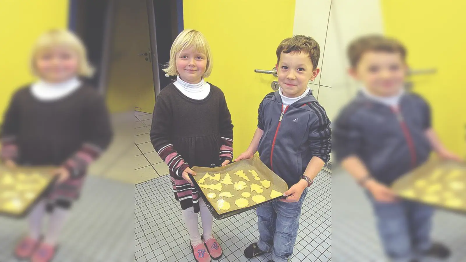 Keine Adventsfeier ohne Plätzchen. Die Kinder sorgten selbst für gutes Backwerk.	 (Foto: VA)