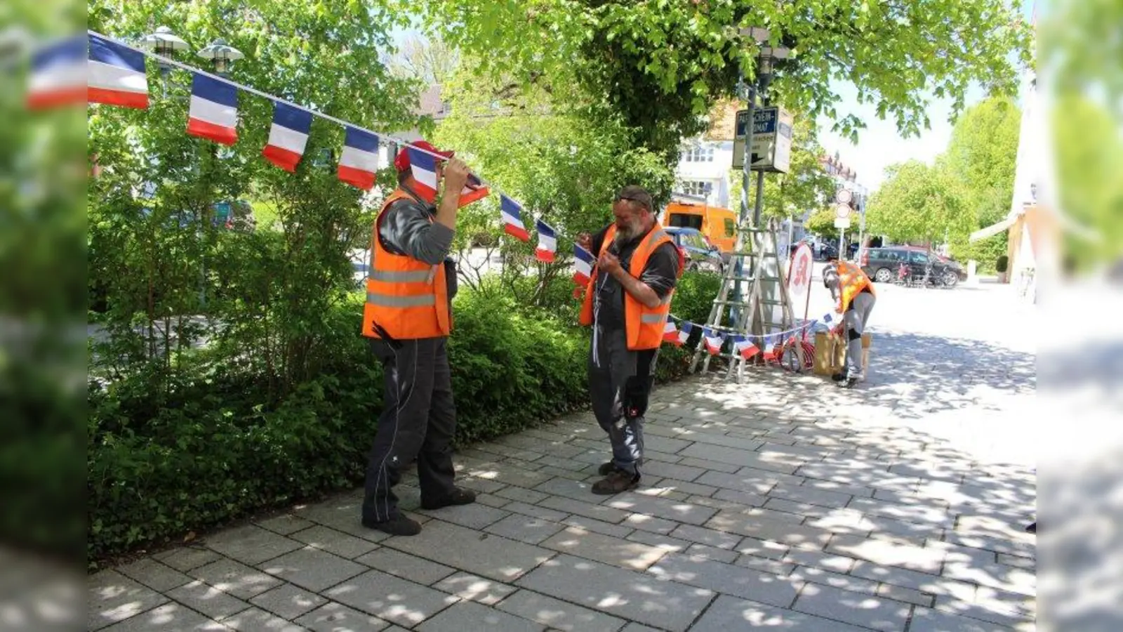Starnberg schmückt sich für die Französische Woche. (Foto: pe)
