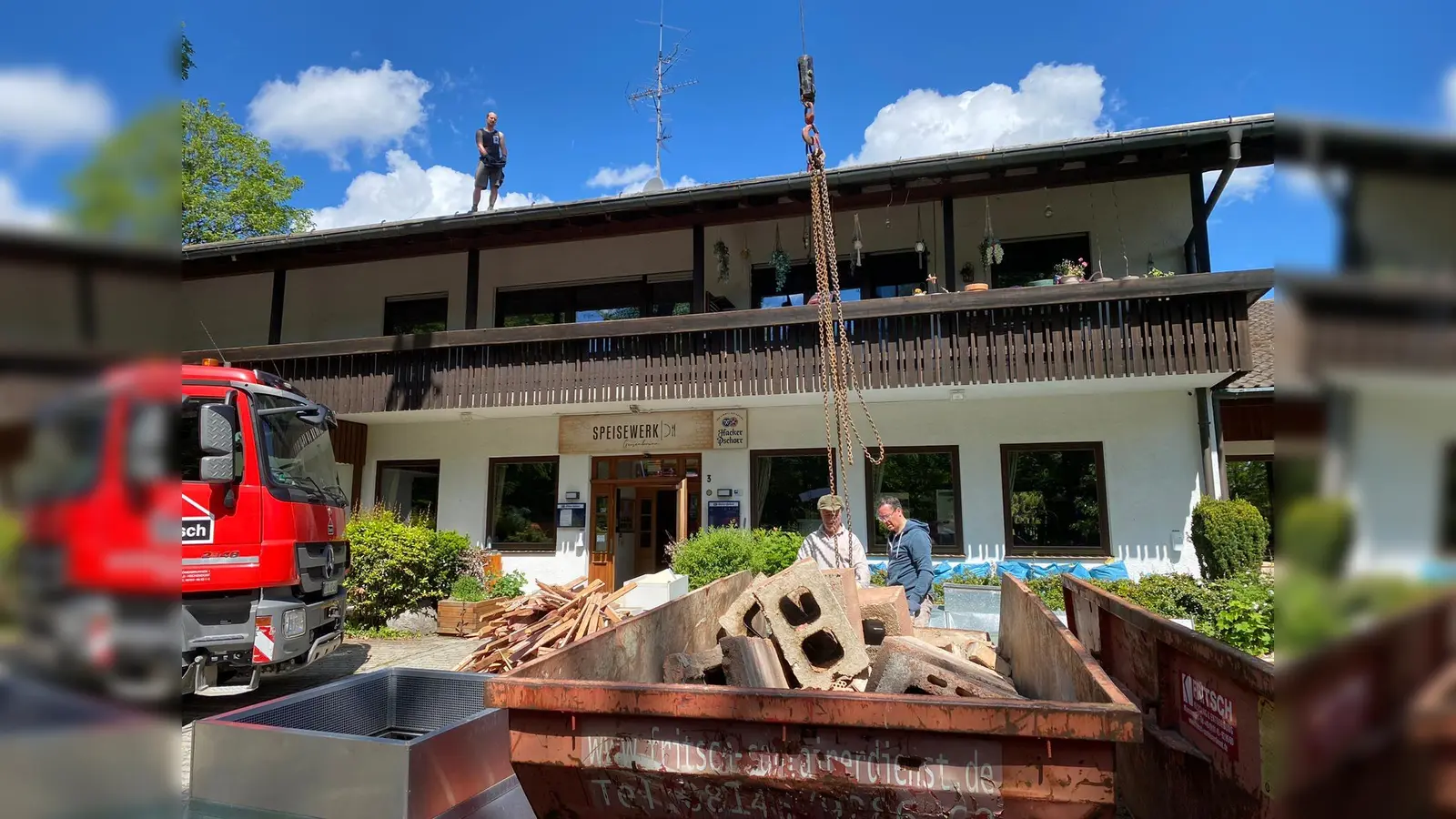 Gemeinsam wurde im Freizeitheim angepackt. (Foto: Gemeinde Gilching)