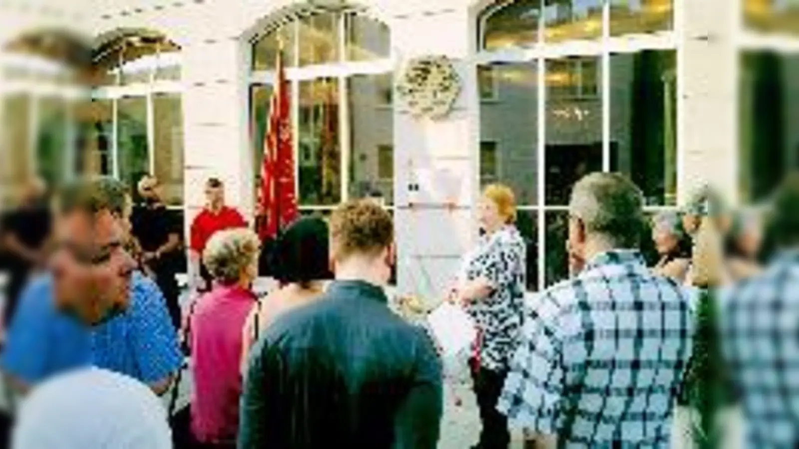 Gedenken an den Widerstandskämpfer Frieb in der Schellingstraße.	 (Foto: Privat)