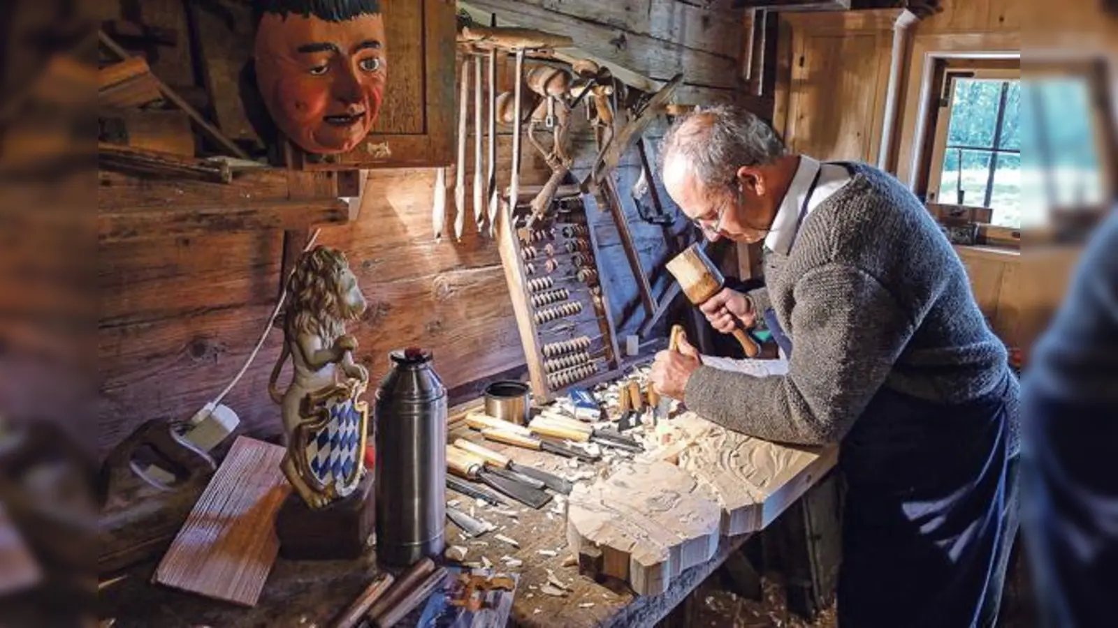 Schnitzen eine Nummer größer.	 (Foto: Markus Wasmeier)