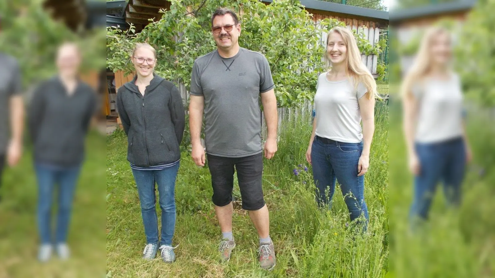 Ein Teil des neuen Vorstands v.l.: Marina Leon, Wolfgang Keppeler und Christine Eicher. (Foto: OGV Gilching)