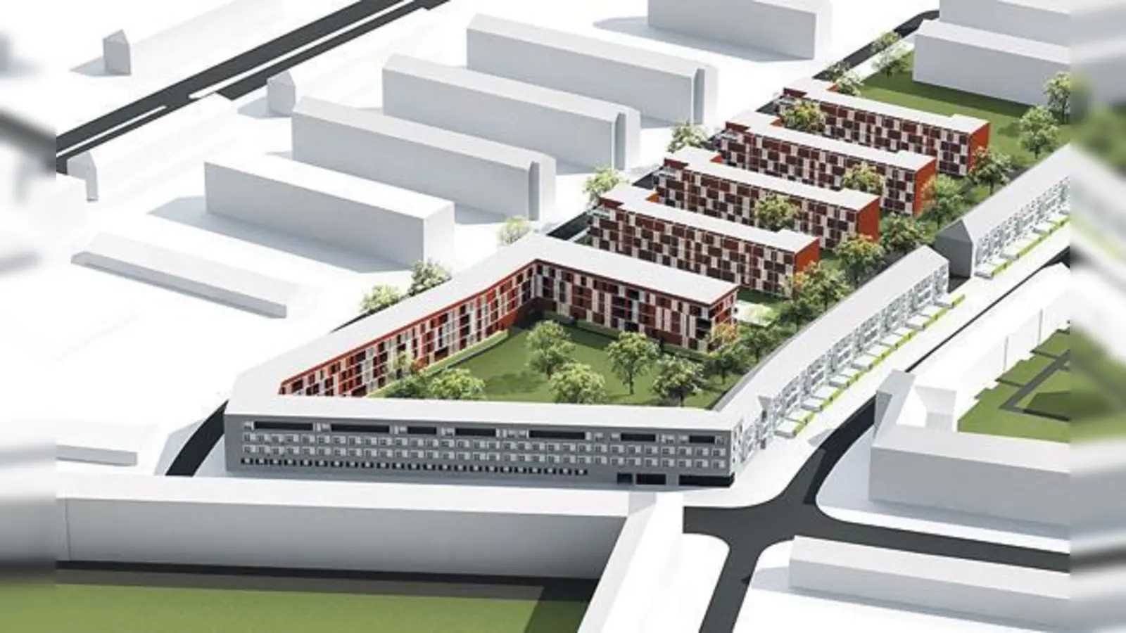 Eine Visualisierung der völlig neu geplanten Ortsmitte von Ramersdorf.  (Foto: bogevischs buero)