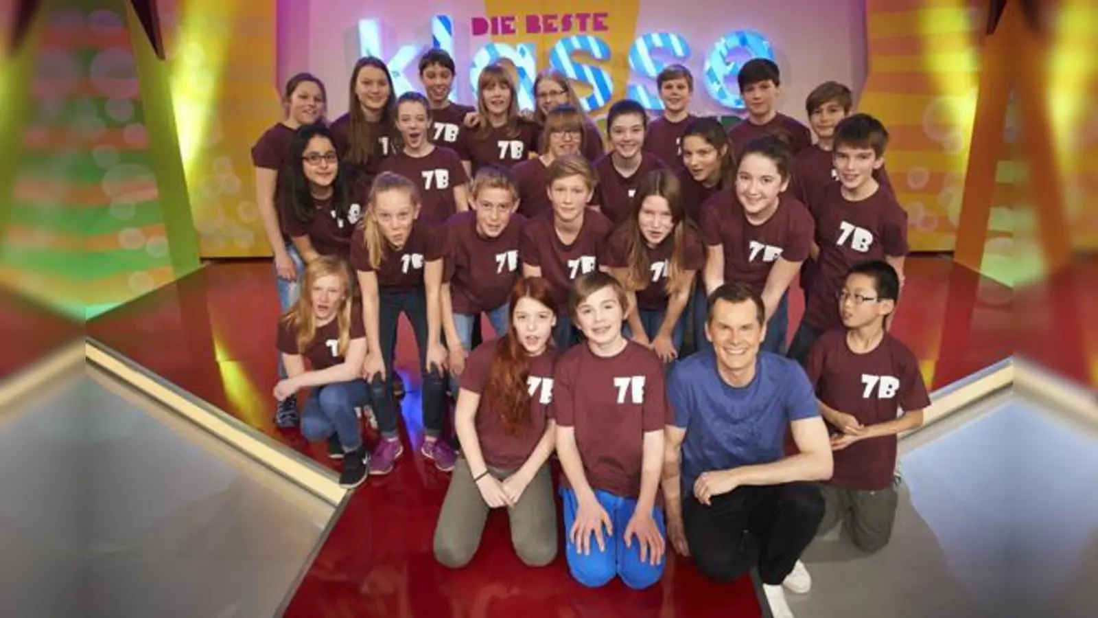 Die Klasse 7b des Kirchseeoner Gymnasiums tritt im Rennen um den Titel »Die beste Klasse Deutschlands« an.	 (Foto: Bavaria Entertainm./M.Grande)