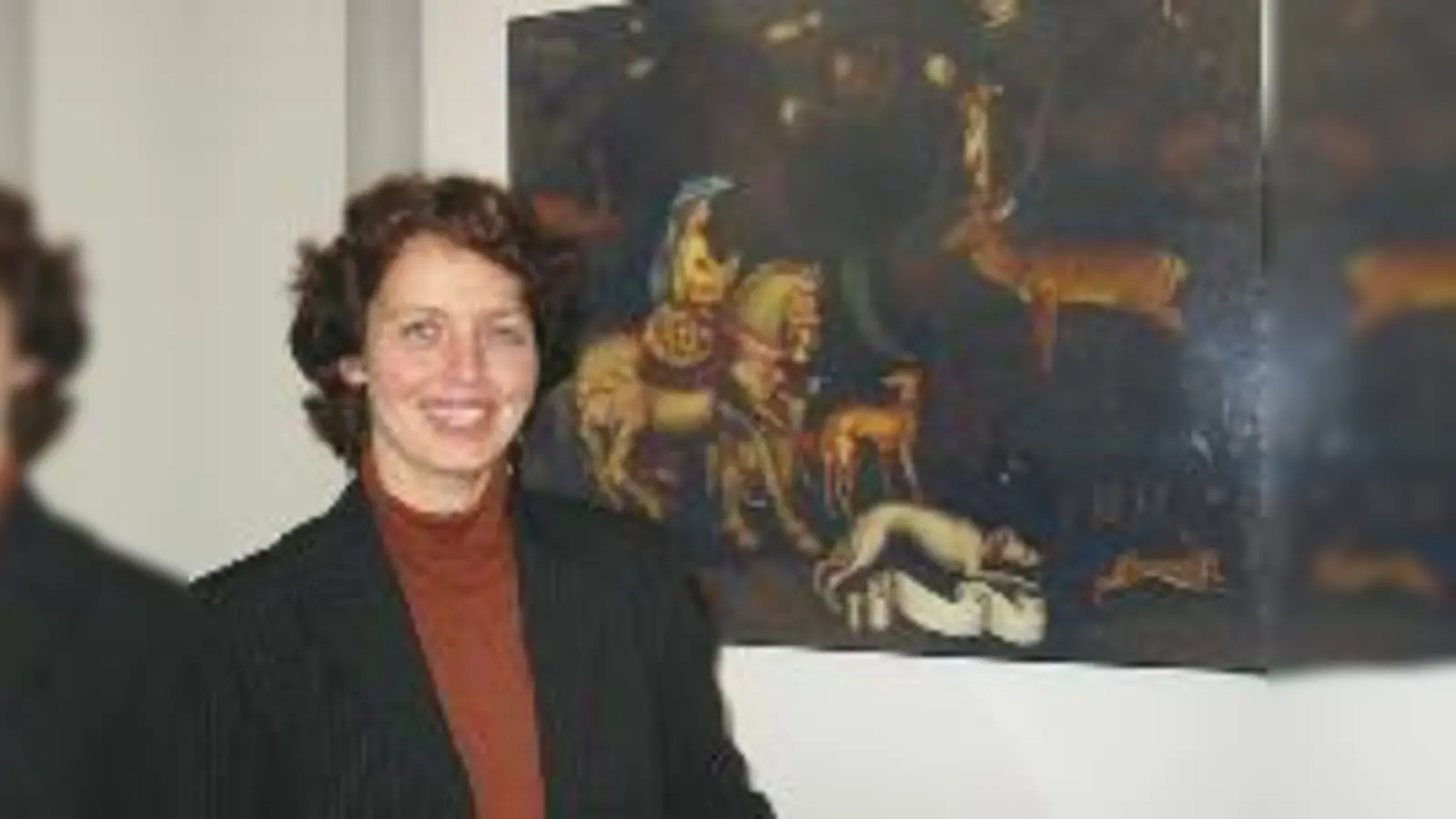 Astrid Pellengahr freut sich darüber, Gemälde wie dieses Werk von Antonio Pisanello und andere Exponate in gutem Licht zu präsentieren.  (Foto: nan)