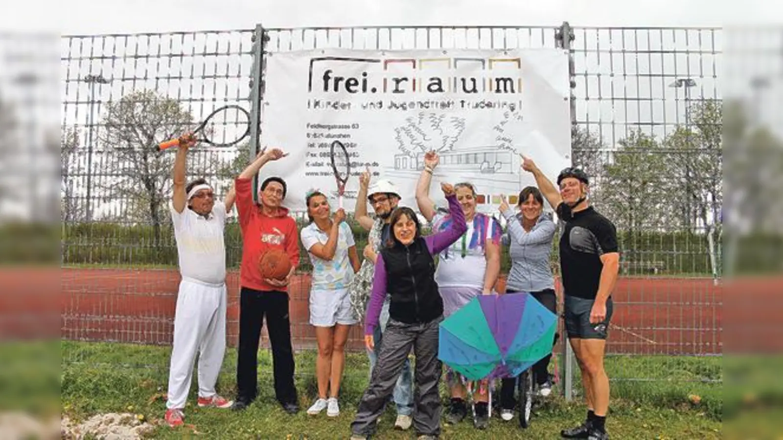 Das Team des frei.raum hat dieses Jahr das Motto »Sport« gewählt.  (Foto: Privat)