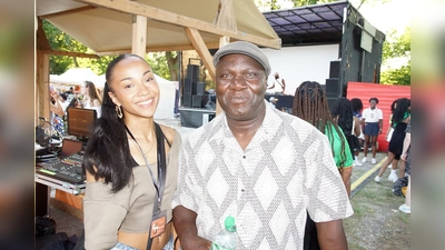 Ali Djobo Agoro und Tochter Shakira hatten das Afrika-Fest organisiert. (Foto: bro)