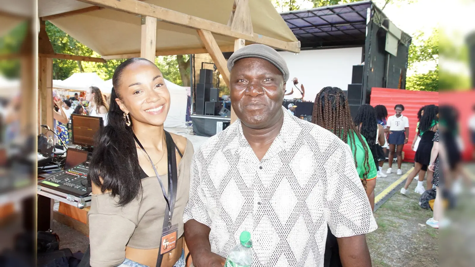 Ali Djobo Agoro und Tochter Shakira hatten das Afrika-Fest organisiert. (Foto: bro)