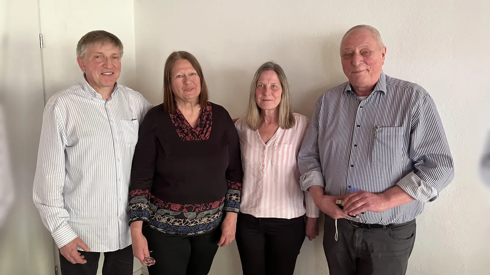Der frisch gebackene Vorstand des Tauschrings (v.l.): Stephanus Rißler, Karin Eicke, Marion Fuchs und Manfred Neumann. (Foto: Tauschnetz Grafing)