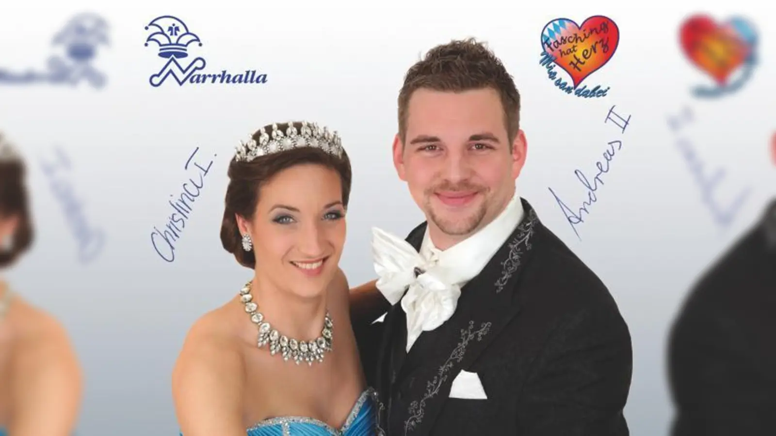 Christina I. und Andreas II. haben die narrische Regentschaft über München angetreten.	 (Foto: Roucka_Narrhalla)