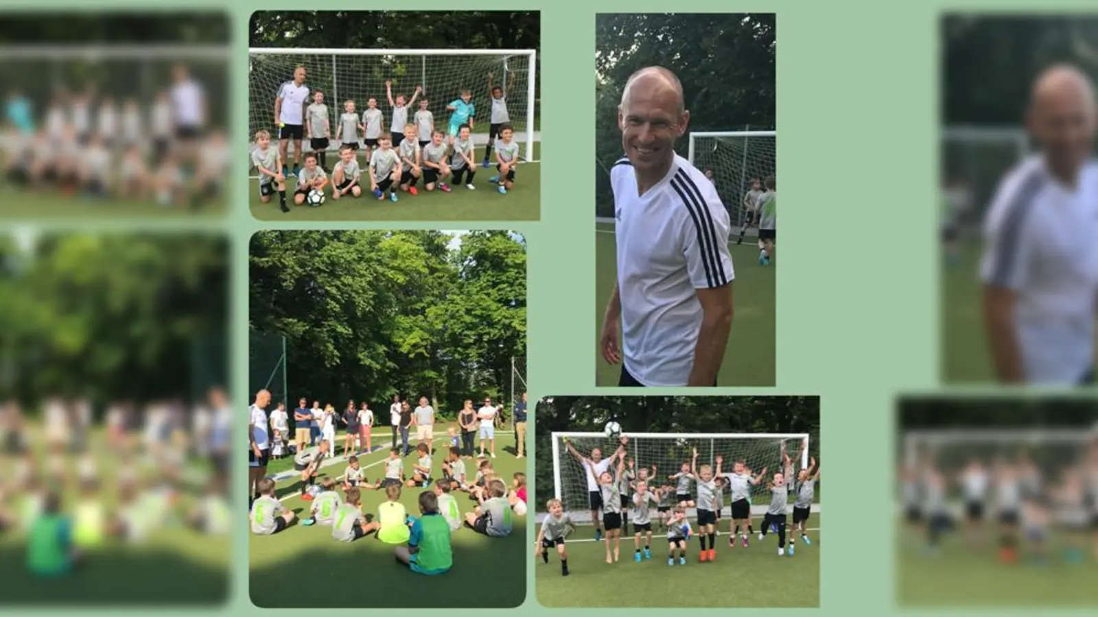 Ehemaliger FCBayern Spieler und Jugendtrainer beim TSV Grünwald, Arjen Robben, verabschiedet sich zurück in seine Heimat Holland.  (Foto: TSV Grünwald)