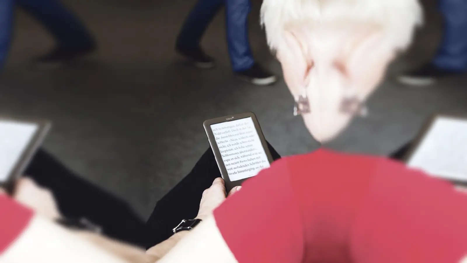 Modernes Lesen	  (Foto: Stadtbibliothek, Eva Jünger)