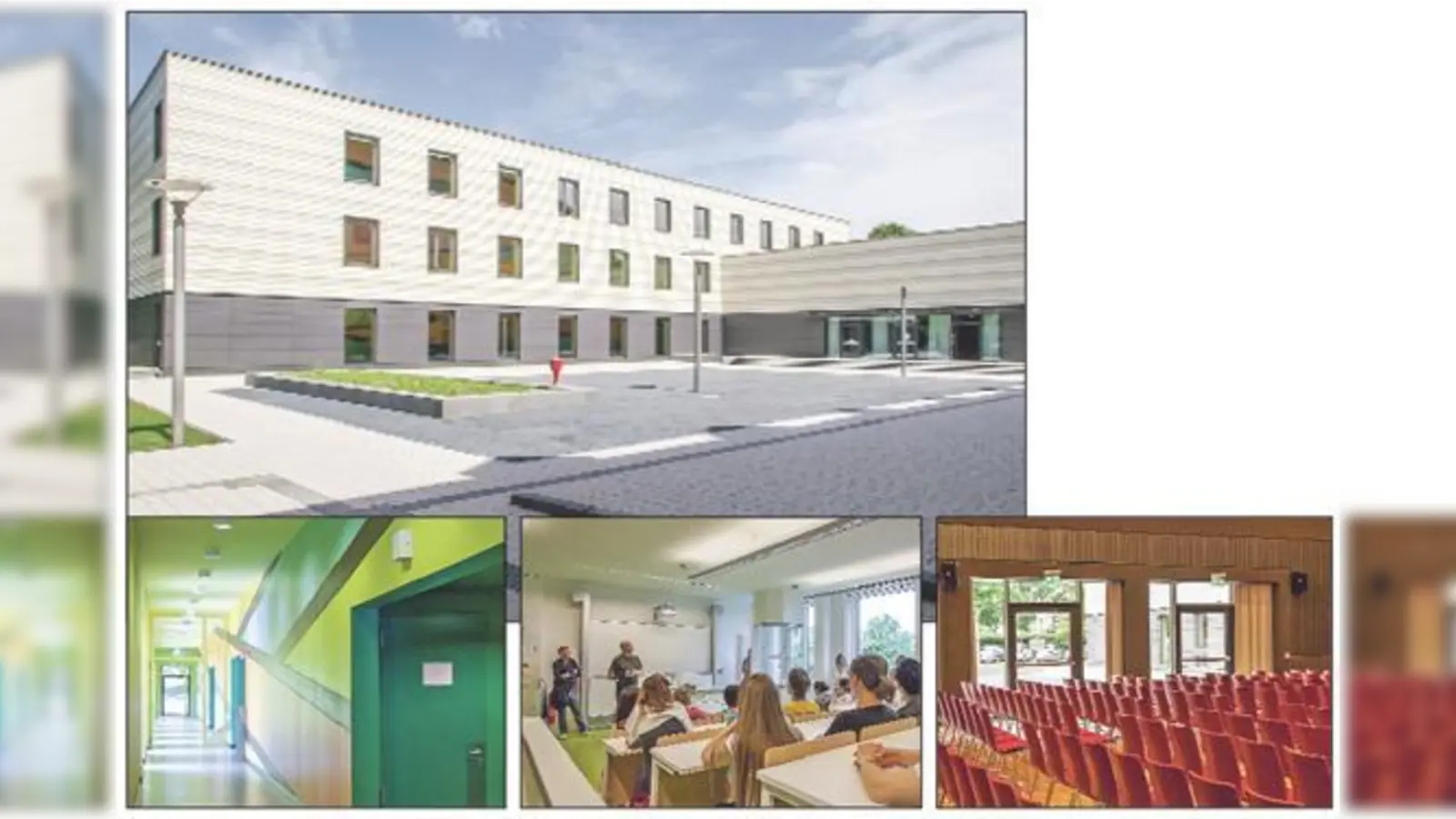 Der Erweiterungsbau ist fertig und wartet in diesem Schuljahr darauf mit Leben gefüllt zu werden. Neben neuen Räumlichkeiten steht den Schülerinnen eine neue Aula für musikalische und künstlerische Darbietungen zur Verfügung.	 (Foto: Max-Josef-Stift)