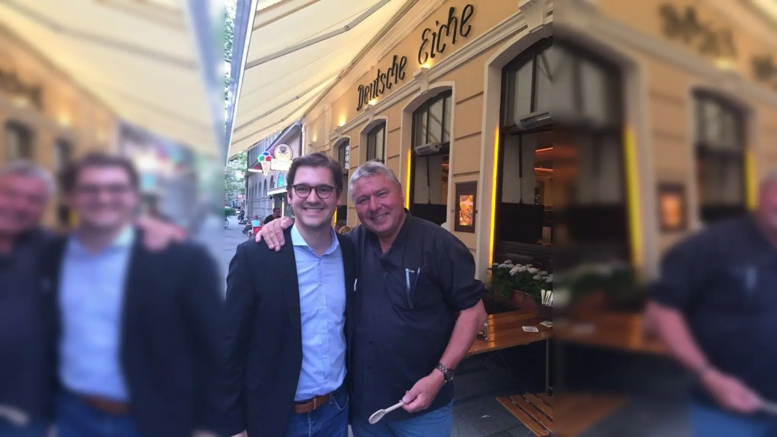 Bundestagskandidat Stephan Pilsinger (links) mit Dietmar Holzapfel. (Foto: pi)