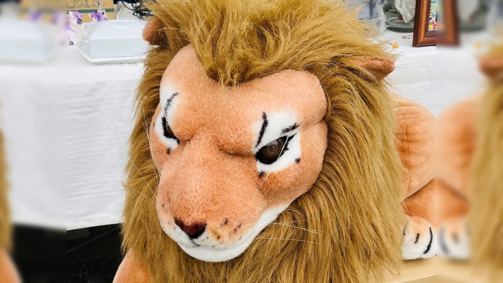 Beim Flohmarkt wird man fündig: Hier kann echten Schnäppchen-Jägern auch mal ein Löwe ins Netz gehen.  (Foto: hw)