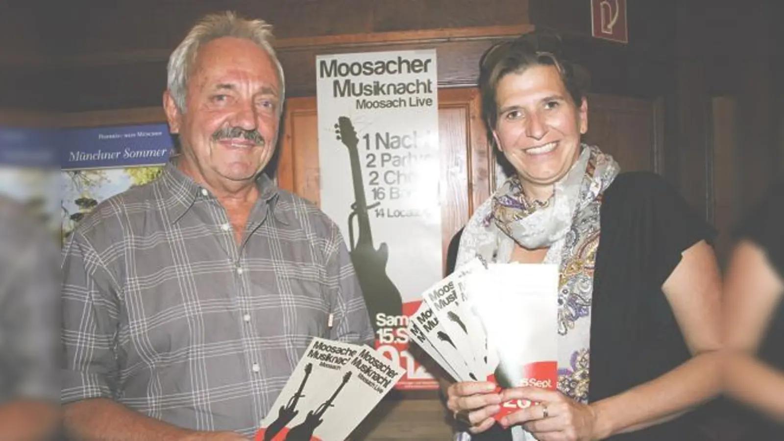 Julia Schönfeld-Knor und Günther Frohnauer veranstalten federführend die erste Moosacher Musiknacht.	 (Foto: ws)