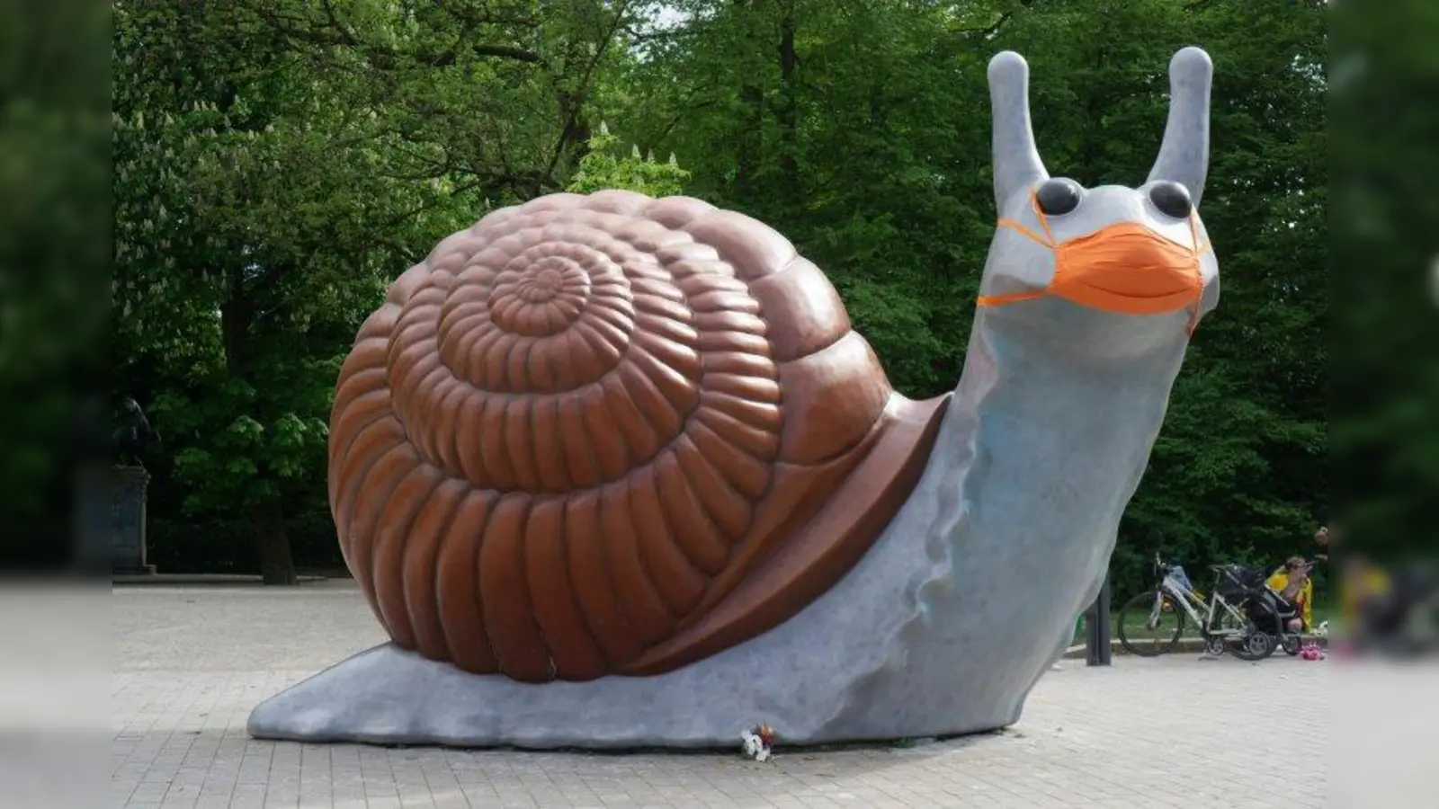 Unter den neugierigen Augen der Schnecke auf der Theresienhöhe findet der KiKS normalerweise statt. Heuer wird „von unterwegs” gestartet. (Foto: Colin Djukic)