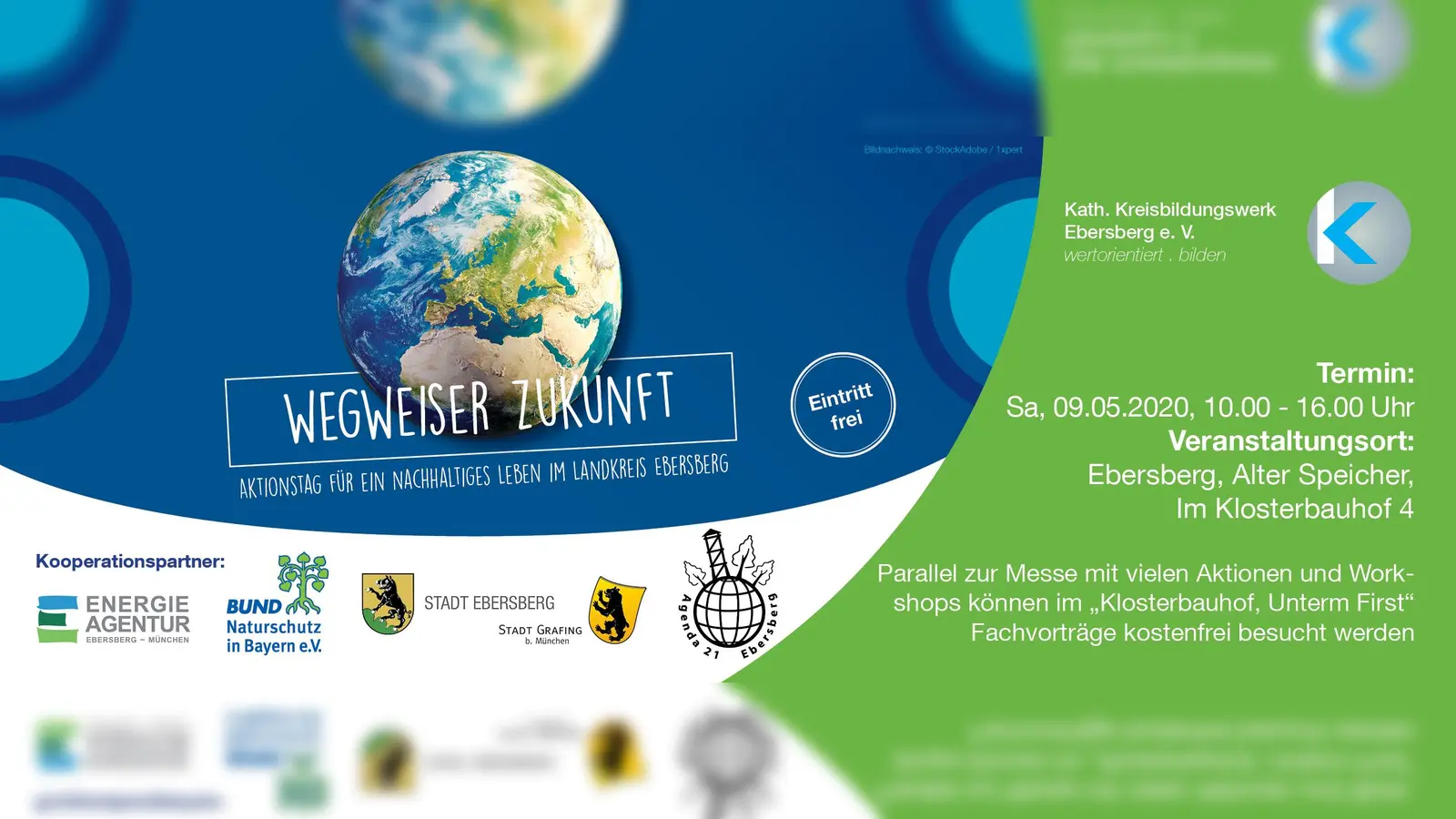 Am 9. Mai findet unter dem Motto "Wegweiser Zukunft - Aktionstag für ein nachhaltiges Leben im Landkreis Ebersberg" die erste Nachhaltigkeitsmesse im Landkreis statt. (Foto: VA)