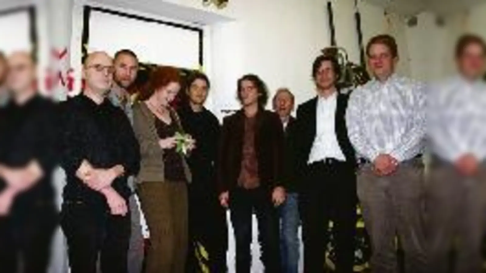 Die Domagkateliers-Künstler, ganz links Sprecher Oliver Stromberg, setzen auf die Projektentwickler Thomas Meyer und Torsten Gansauer von Comes Real (rechts außen), um ihre Forderungen durchzusetzen.  (Foto: ks)