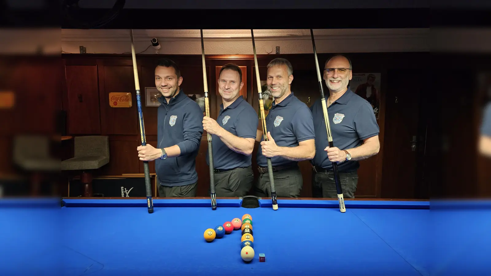 Haben den Aufstieg in die Verbandsliga klar gemacht: (v.l.) Markus Blieninger, Josef Scharl, Thomas Deuter und Ralf Hentschel. (Foto: PBC College)